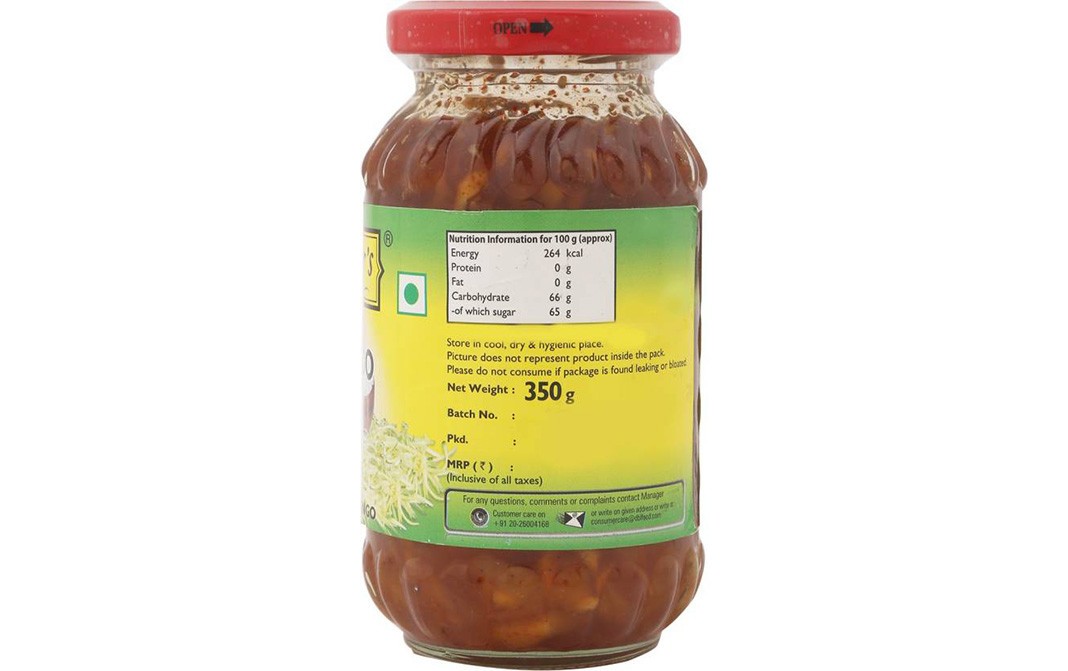 Mother's Recipe Gujarati Choondo Pickle   Glass Jar  350 grams
